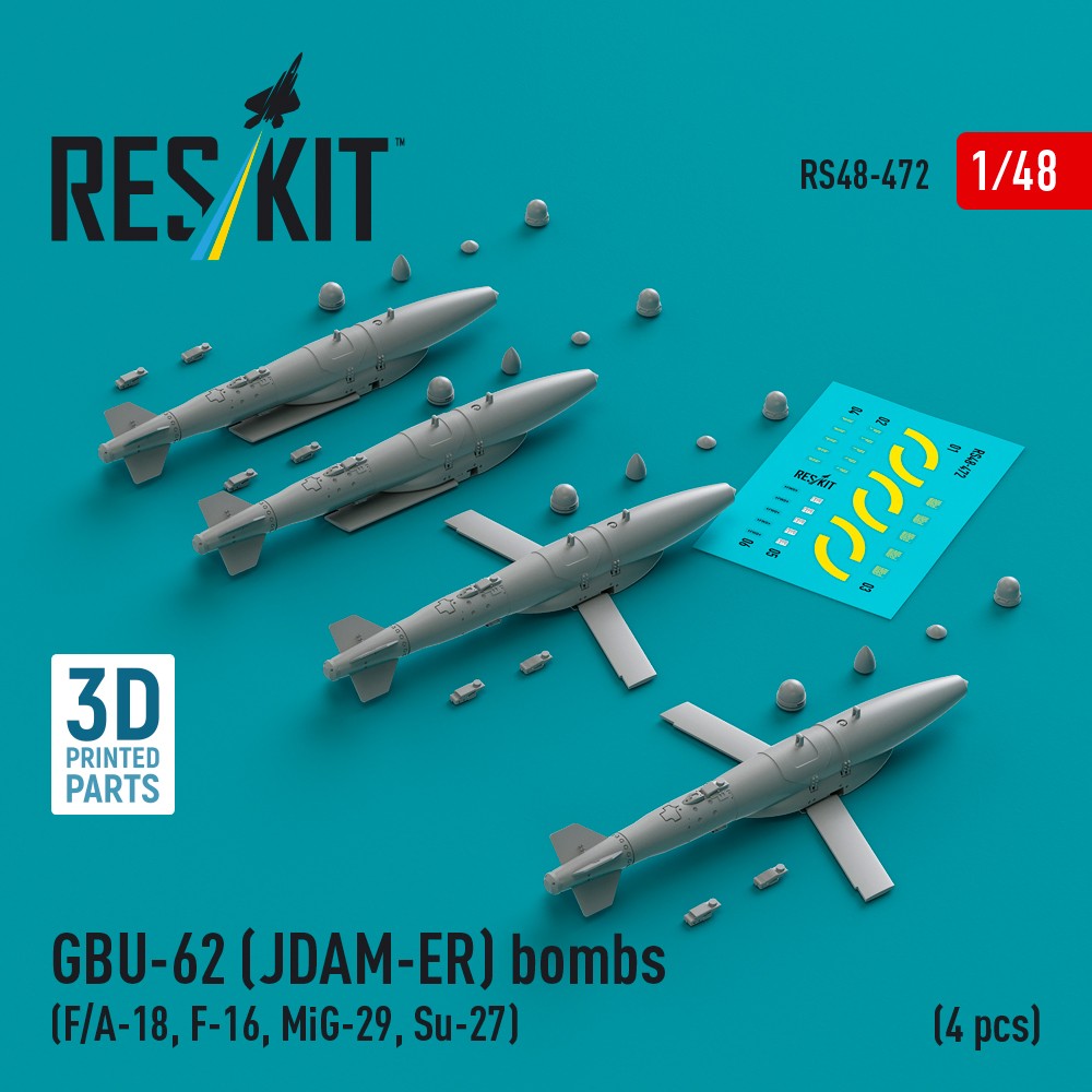 1/48 GBU-62 (JDAM-ER) bombs (4 pcs.)