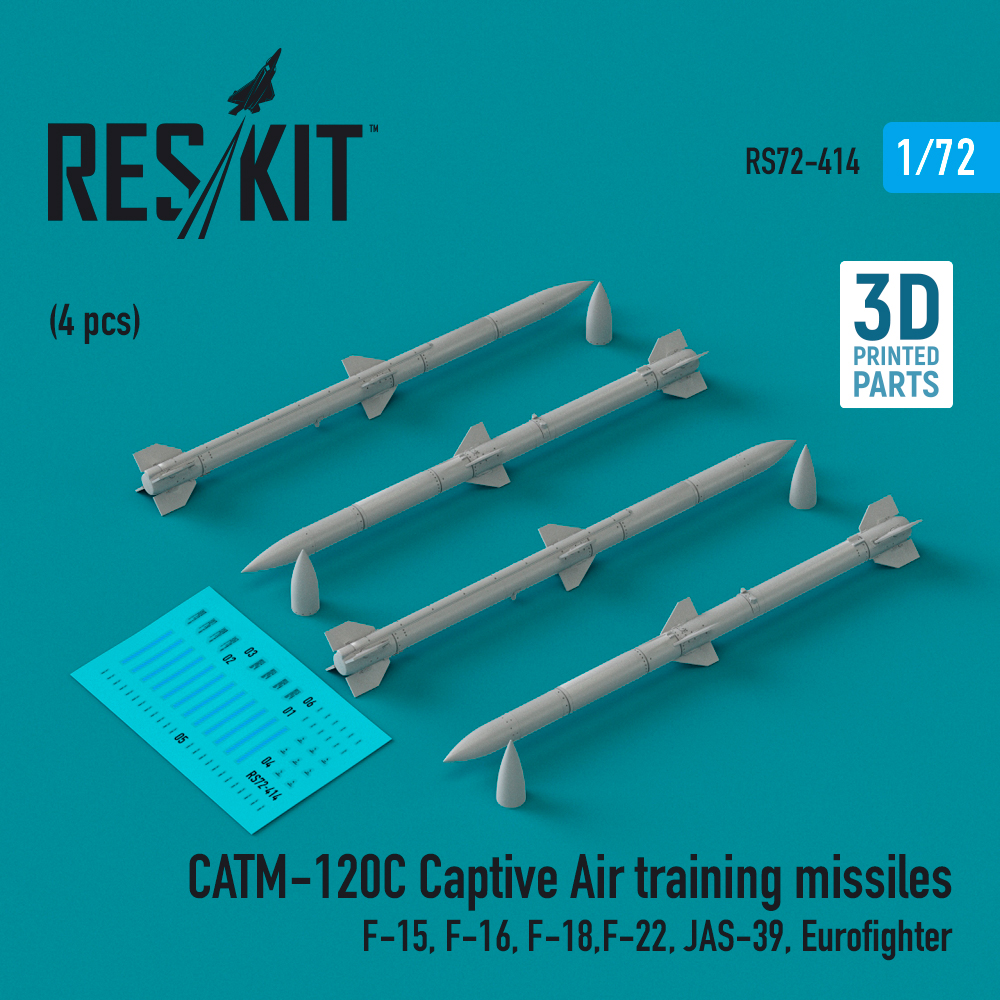 1/72 CATM-120C Captive Air train.missiles (4 pcs.)