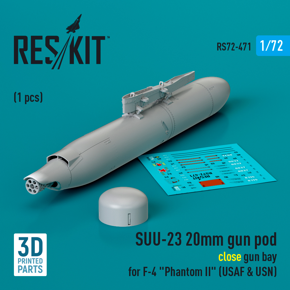 1/72 SUU-23 20mm gun pod (close gun bay)