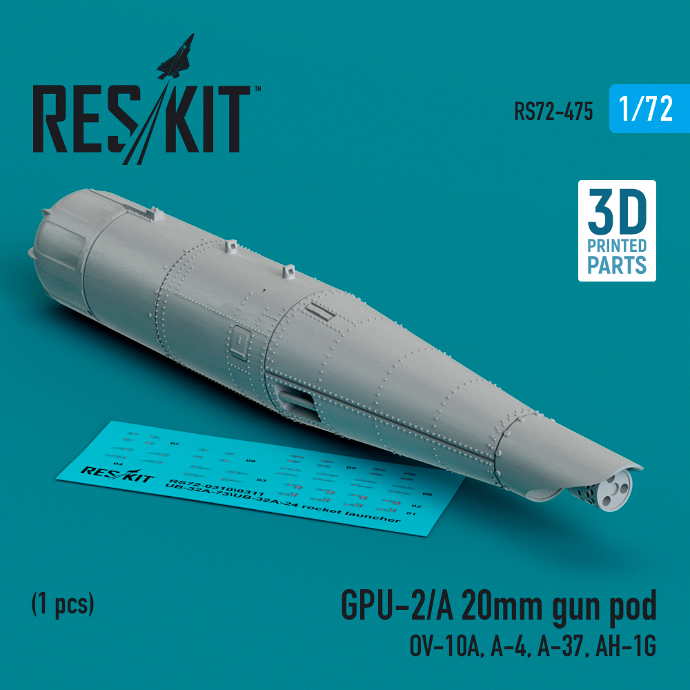 1/72 GPU-2/A 20mm gun pod