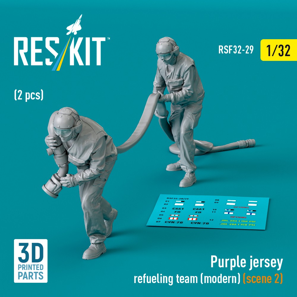 1/32 Purple jersey refueling team modern 2 (2 fig)