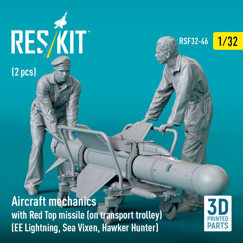 1/32 Aircraft mechanics w/ Red Top missile (2 fig)