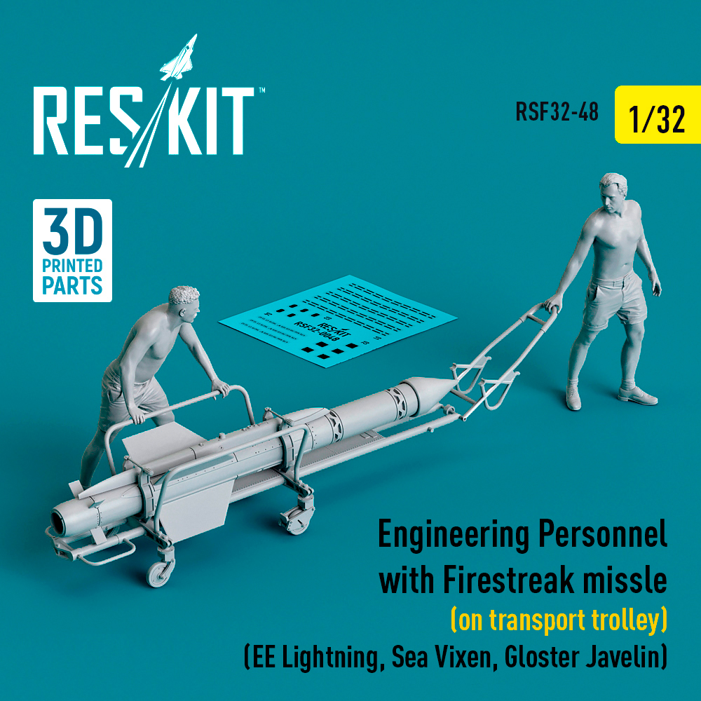 1/32 Engineering Personnel w/ Firestreak missle