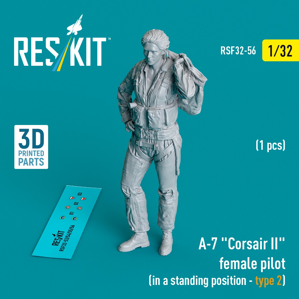 1/32 A-7 'Corsair II' female pilot stand.posit. 2