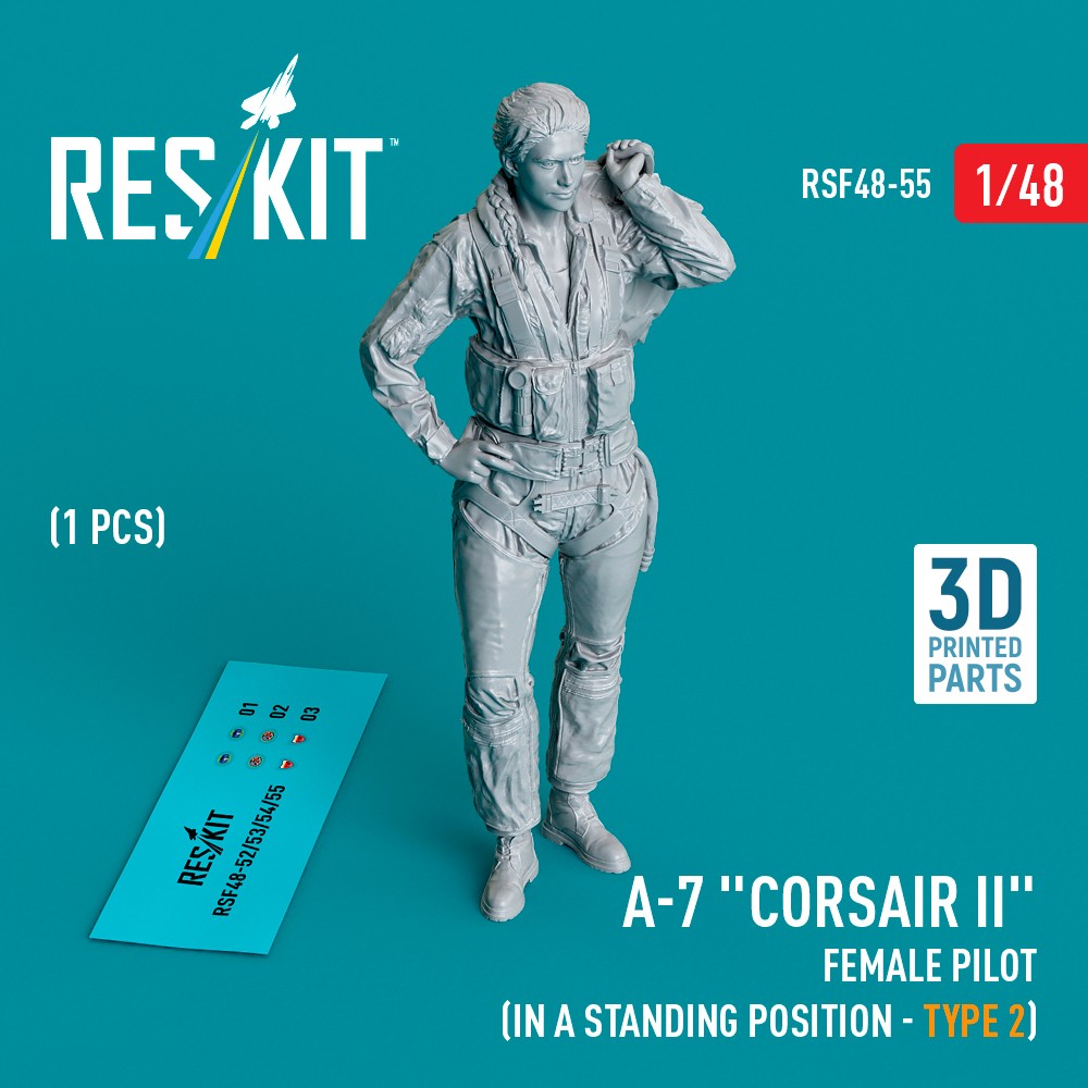 1/48 A-7 'Corsair II' female pilot stand.posit. 2