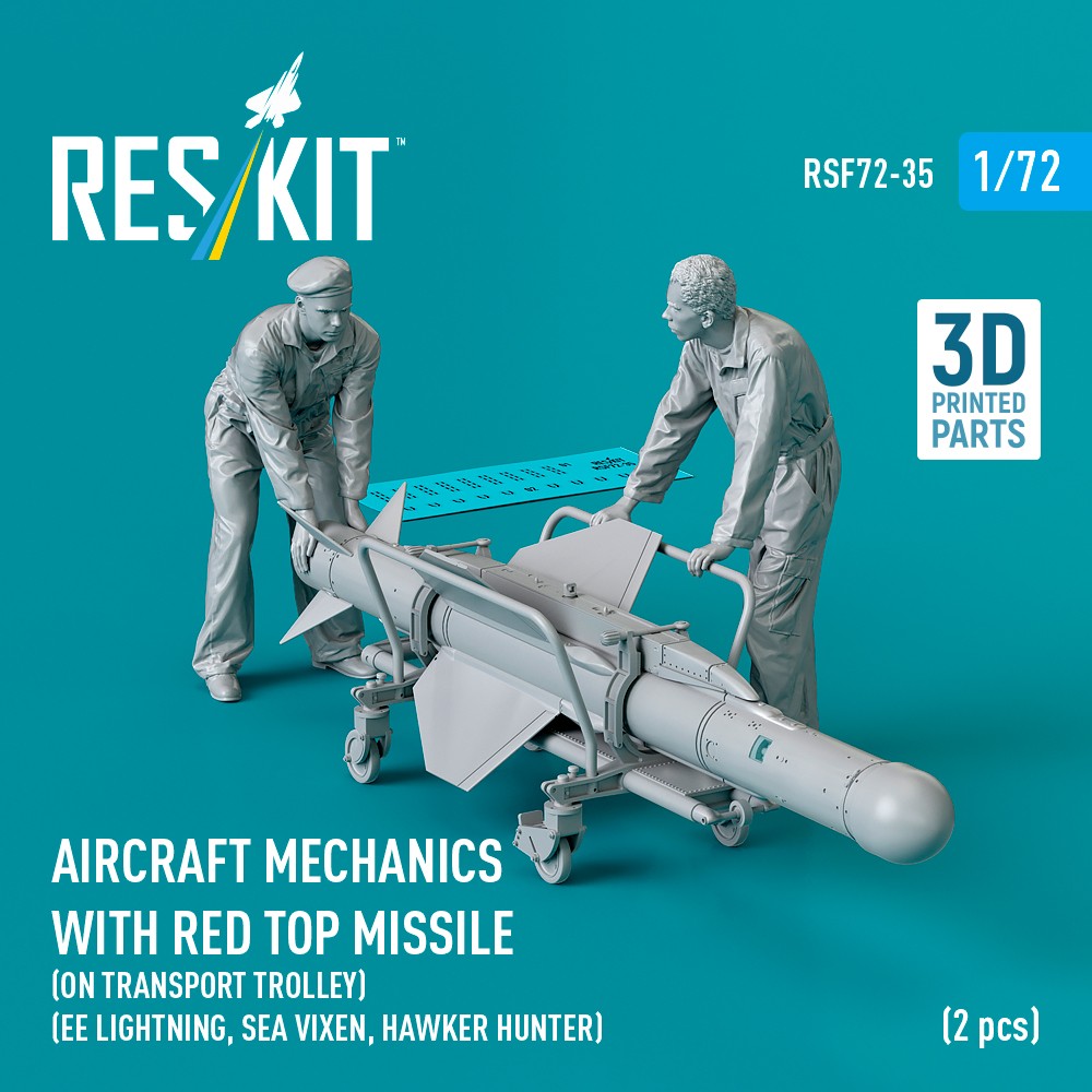 1/72 Aircraft mechanics w/ Red Top missile (2 fig)