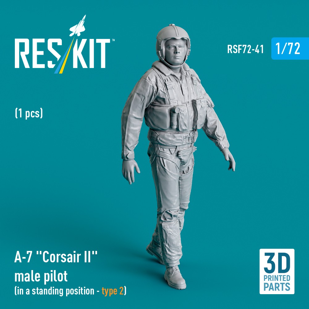 1/72 A-7 'Corsair II' male pilot stand.position 2