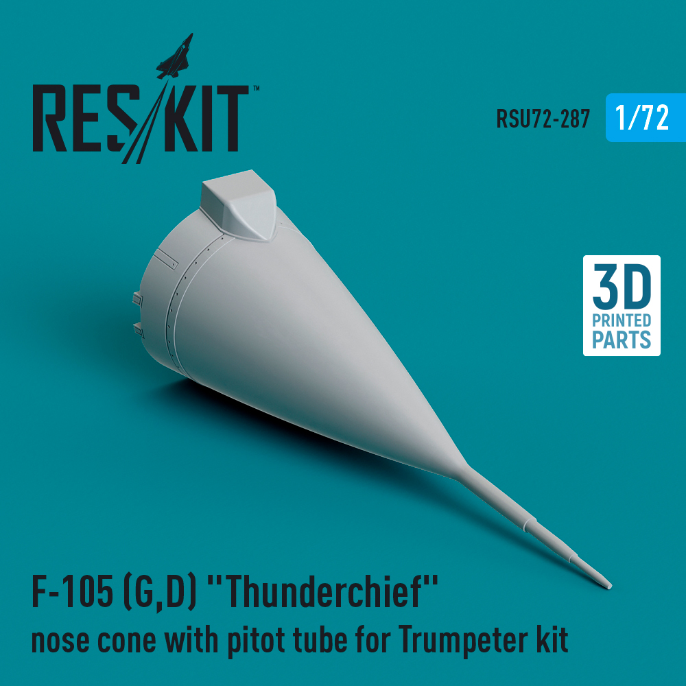 1/72 F-105 G,D Thunderchief  nose cone w/ pitot t.