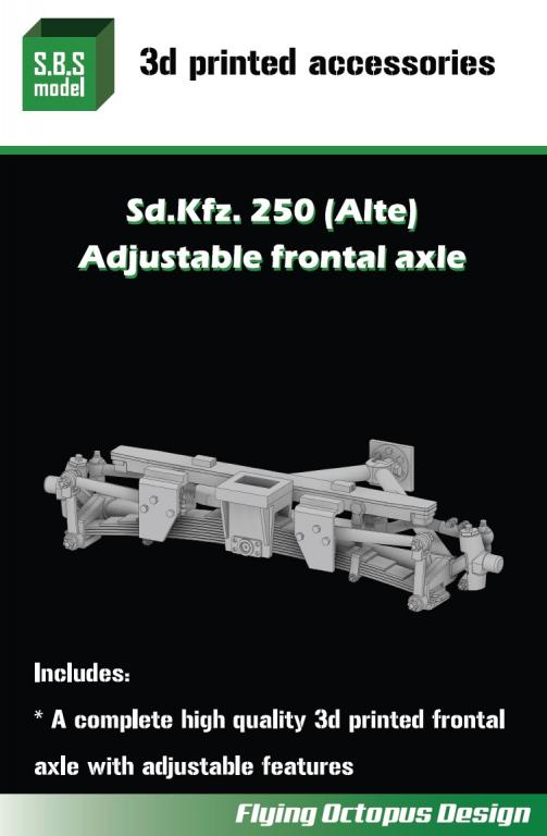 1/35 Sd.Kfz.250 (Alte) Adjustable frontal axle