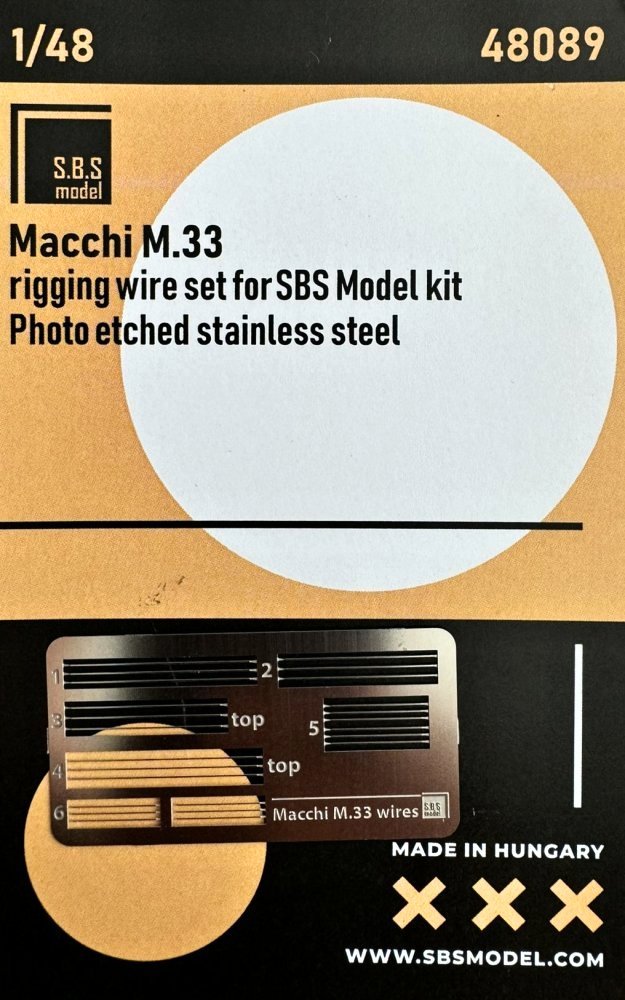 1/48 Macchi M.33 - rigging wire PE set (SBS)